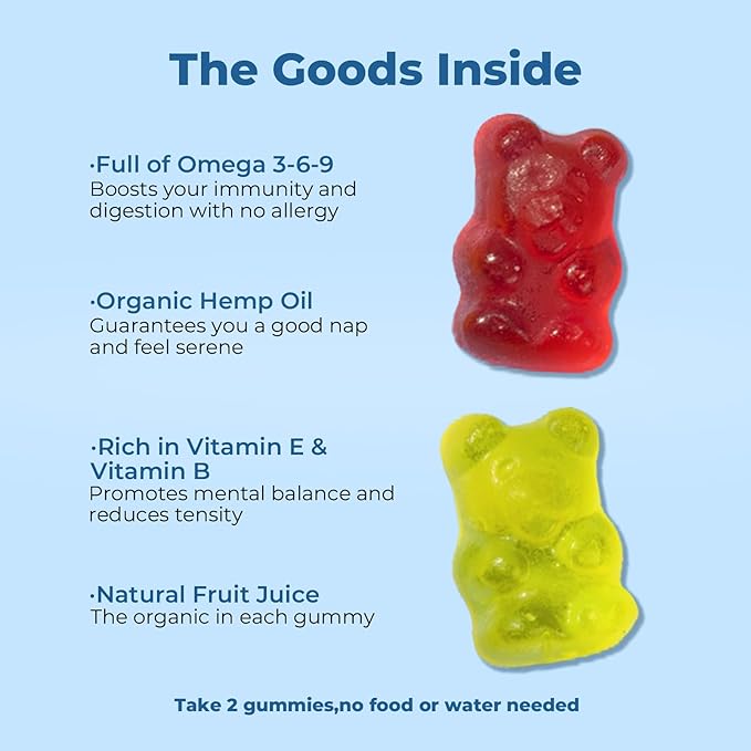 Hemp Gummies Advanced Extra Strength- High Potency Natural Hemp Oil Extract Gummy Great for Peace &amp RelaxationNaturals Fruit FlavorsMade in USA