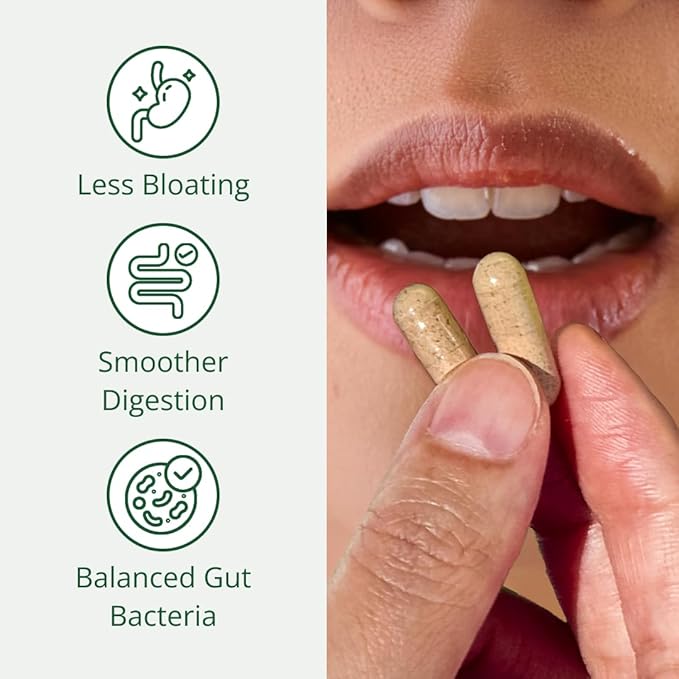 Semaine Super Powered Prebiotic + Probiotic for Women Effective 3-in-1 Multi-Action Formula to Nourish Gut Health Soothe IBS Support Bloat Relief &amp Immunity Boost Clinically-Studied (60 ct)