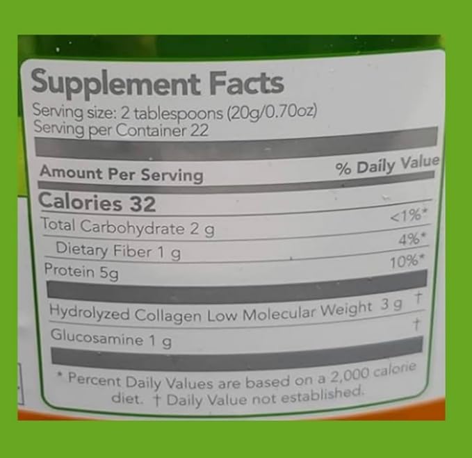 Sheló NABEL Hydrolyzed Collagen with Glucosamine Key Lime Flavored 15.87 oz
