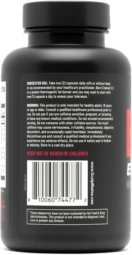 Sculpt Nation by V Shred - Daytime Metabolism Support with Chromium Symnema Leaf Extract and Alpinia Galanga Root Powder Extract - 60 Natural Veggie Pills - 2 Pack