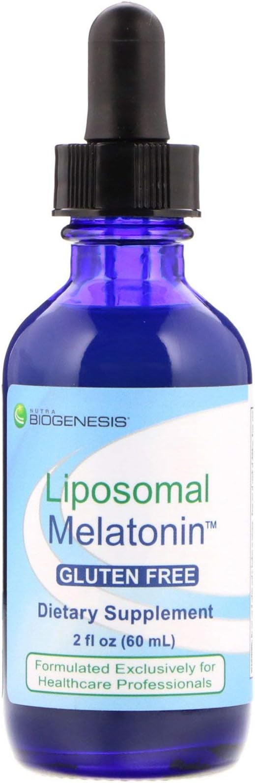 Nutra Biogenesis Liposomal Melatonin - Liquid Melatonin for Adults Nighttime Melatonin Drops Fast Sleep Support for Kids Extra Strength Calming Tincture - 2 Fl Oz (60 ml)
