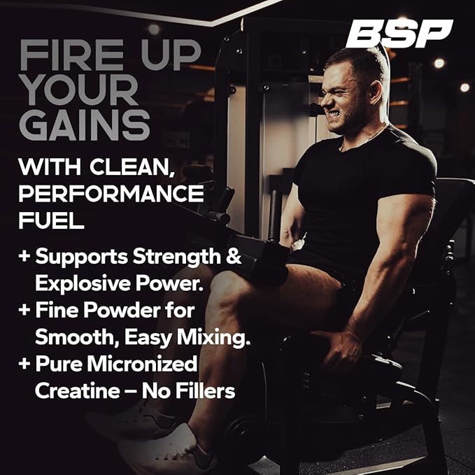 Benavidez Micronized Creatine Monohydrate Powder – 5000mg Pure Unflavored Creatine Supplement for Muscle Strength Performance &amp Recovery – Non-GMO Gluten-Free Made in USA – 100 Servings