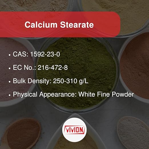 Calcium Stearate Powder - Bulk 20kg (44lb) - Palmstar CaSt 325 - NF Dry Lubricant &amp Thickener - Antifoaming Agent - Dough Conditioner