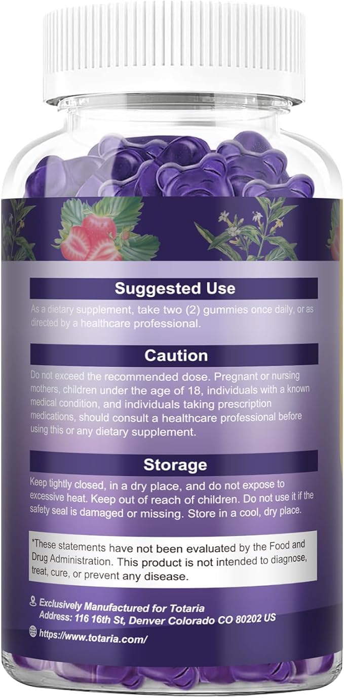 Cortisol Supplements for Women &amp Men 20-in-1 Cortisol Gummies with Ashwagandha Rhodiola Rosea Magnesium Phosphatidylserine Calm Focus Mood Support Healthy Cortisol Levels 30 Day Supply