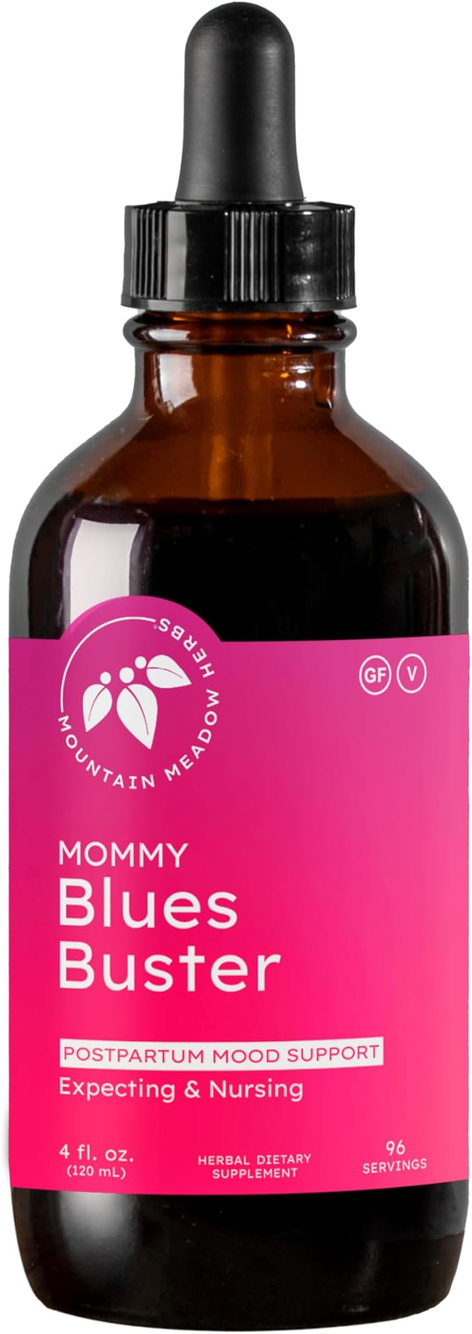 Mountain Meadow Herbs Mommy Blues Buster Herbal Mood Supplement - 4oz - Boost Your Mood Lift Your Spirits for a Calm Positive Mind