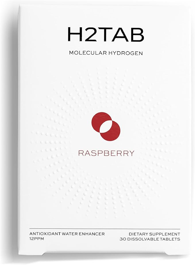 Molecular H2TAB Hydrogen Water Tablets with Magnesium -12 PPM Hydrogen Tablets for Drinking Water -Rich in Antioxidants Supports Cellular Health Recovery &amp Cognitive Function (30 Counts Raspber