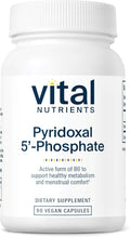 Vital Nutrients Pyridoxal-5 Phosphate - Activated Vitamin B6 - Methylated B6 for Metabolism PMS and Menstrual Support* - High-Potency P5P Supplement - Gluten Dairy Soy Free - 90 Capsules