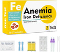 Iron Deficiency at Home Test Kit – 2 - Pack Anemia Iron Test Kit for Quick Response and Accurate Results. Suitable for Both.