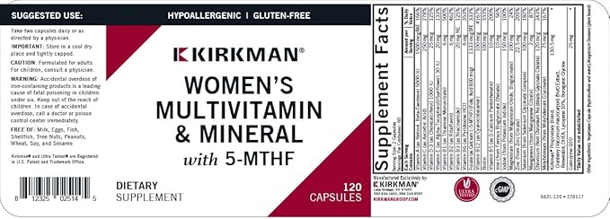 Women's Multivitamin &amp Mineral with 5-MTHF