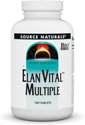 Source Naturals Elan Vital Multiple - Supports Brain Heart Liver Immune Energy Boost - 180 Tablets