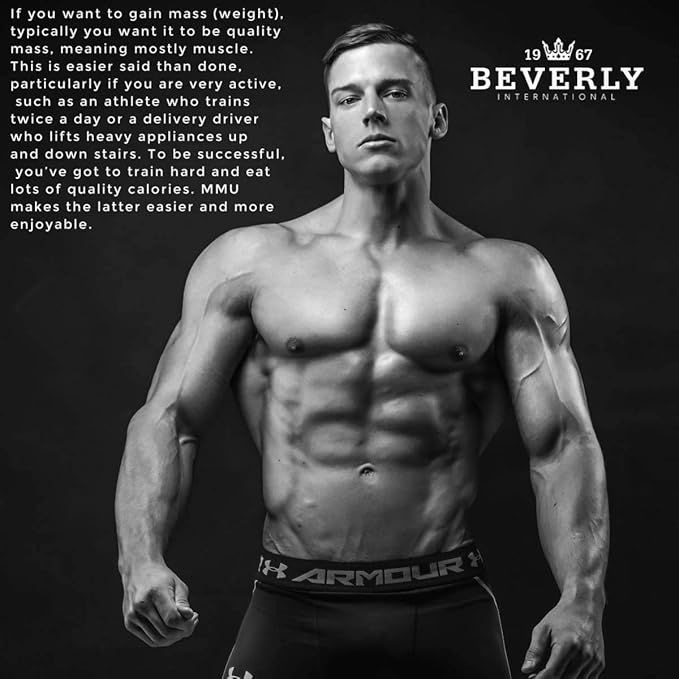 Beverly International Mass Maker Ultra Vanilla 14 Servings 3lb. Build Lean Mass Like a Pro. Milk Protein Isolate Whey Protein Isolate + Egg. MCT Oil. Clean Carbs Great Taste