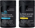 Sports Research® Thetawave Boost Pack - Magtein Magnesium L-Threonate Capsules 2000mg + L-Theanine Supplement with Caffeine &amp Coconut MCT Oil