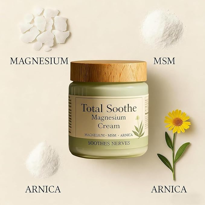 Magnesium Cream Joint Relief with MSM &amp Arnica Mineral Delivery Formula Fast Absorbing Non-Greasy Topical for Daily Joint &amp Muscle Comfort