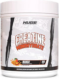 Huge Supplements Flavored Creatine Monohydrate Powder - Mango Flavor 500 Grams Third Party Tested Micronized for Optimal Absorption 5 Grams Per Scoop Delicious &amp Easy Mixability (100 Servings