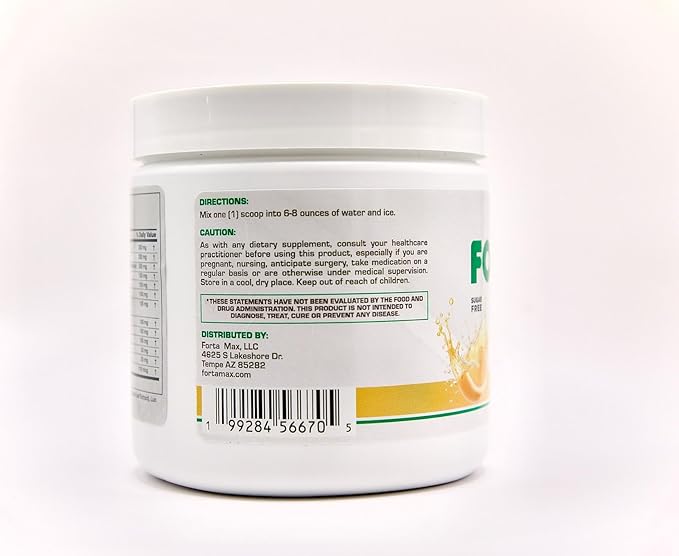 Energy and Mood Support – Citrus Orange Powder – Sugar-Free Daily Supplement with Ashwagandha Maca Rhodiola Ginseng – Sweetened with Stevia &amp Monk Fruit – 30 Servings