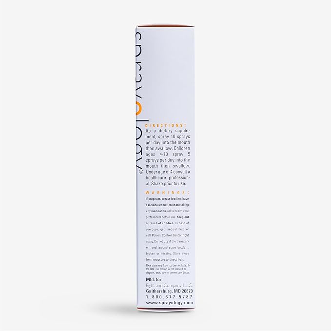 Sprayology Everyday Multi Spray | Daily Multivitamin Spray for Men Women &amp Kids (Ages 4+) | High-Absorption Formula with Vitamin B12 D3 Folate Biotin &amp More | Non-GMO | 26 Day Supply (1.7
