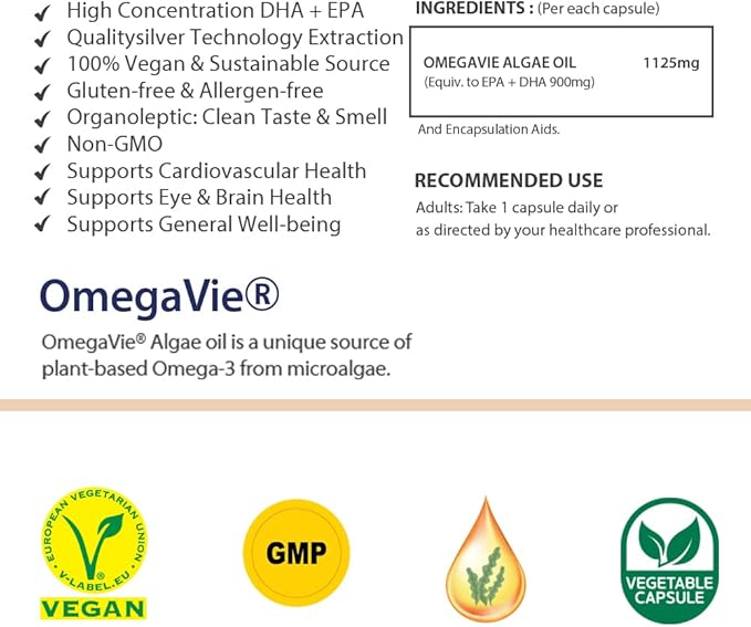 (Pack of 3) Hi Well Premium Superior rTG Omega 3 90Vegetable Softgel Capsules