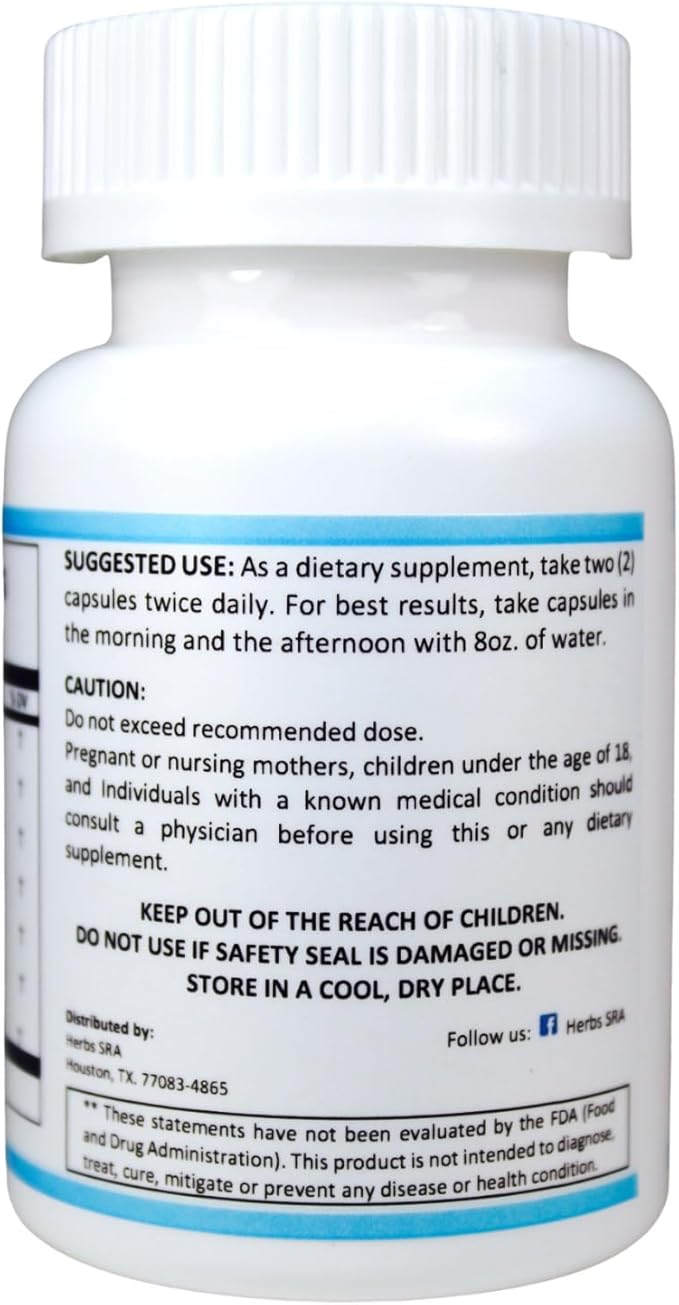 RenalHealth Kidney &amp Urinary Wellness Supplement with Dandelion Root Marshmallow Root Parsley Turmeric &amp B Vitamins Supports Daily Kidney Function 120 Vegetarian Capsules