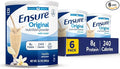 Ensure Original Nutrition Powder | Vanilla Protein Powder | Small Meal Replacement Shake Mix | 8g Protein 24 Vitamins &amp Minerals | Immune Health | 14.1 oz -pack of 6
