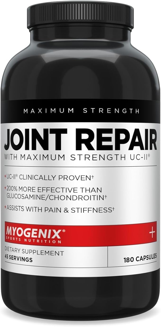 Myogenix Joint &amp Tissue Supplement &amp Myolean Chocolate Whey Protein – Recovery &amp Performance Bundle – UC-II Collagen MSM and 40g High-Protein Whey for Muscle &amp Joint Support