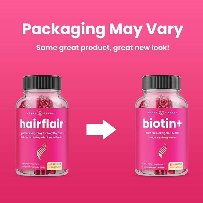 NutraChamps Complete Biotin Bundle for Hair Skin &amp Nails. Biotin &amp Biotin+