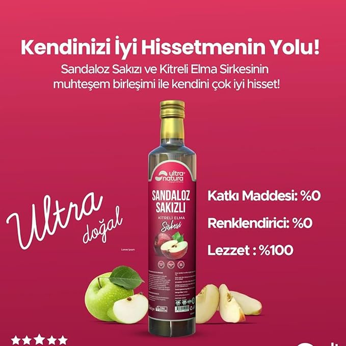 Applee Cider Vinegar Sandarac Gum &amp Kettle Fermented Natural Additive-Free Turkish - 16.9 fl oz