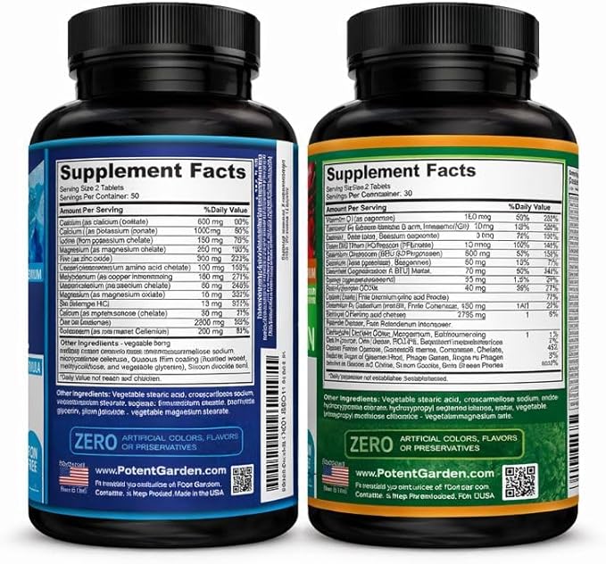 Potent Garden Mega Mineral + Multivitamin Bundle | Daily Wellness Support