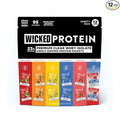 WICKED Protein Clear Whey Isolate Variety Pack 23g Protein 6 Flavors 95 Calories 0-1g Sugar Nothing Artificial No Sucralose Clean Label Project Certified Gluten Free 0g Lactose 12 Pack