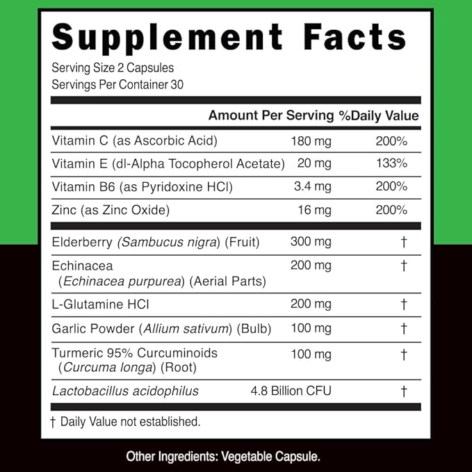 Immune Boost Multivitamin - Liquid Cap Unisex 1 Count Nutritional Supplement - Daily Support Clinically Supported Dosages Natural Ingredients