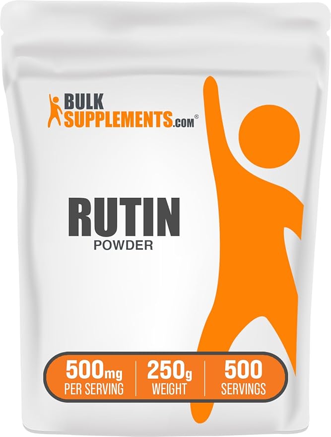 BulkSupplements.com Rutin Powder - from Saphora Japonica Rutin Supplement Rutin 500mg - Antioxidants Supplement Circulation Support - Pure &amp Natural 500mg per Serving 250g (8.8 oz)