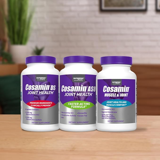 Nutramax Laboratories Cosamin® DS Joint Health Supplement with Glucosamine &amp Chondroitin for Adult Men &amp Women Joint Supplement 150 Caplets