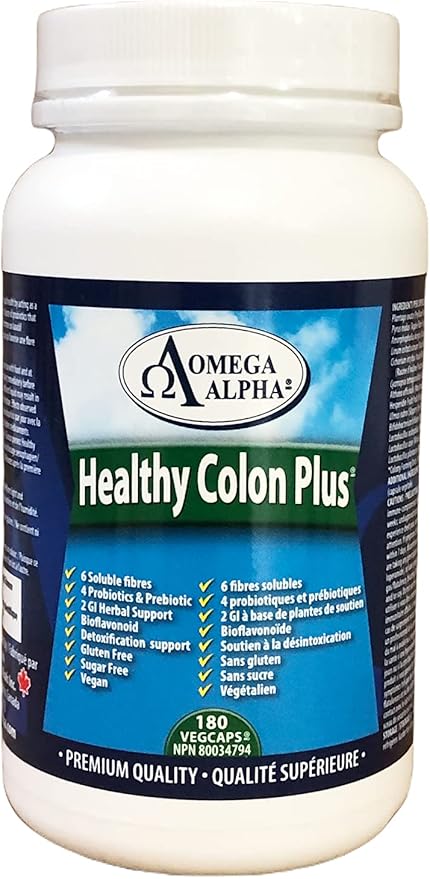 Omega Alpha Healthy Colon Plus 180 Capsules