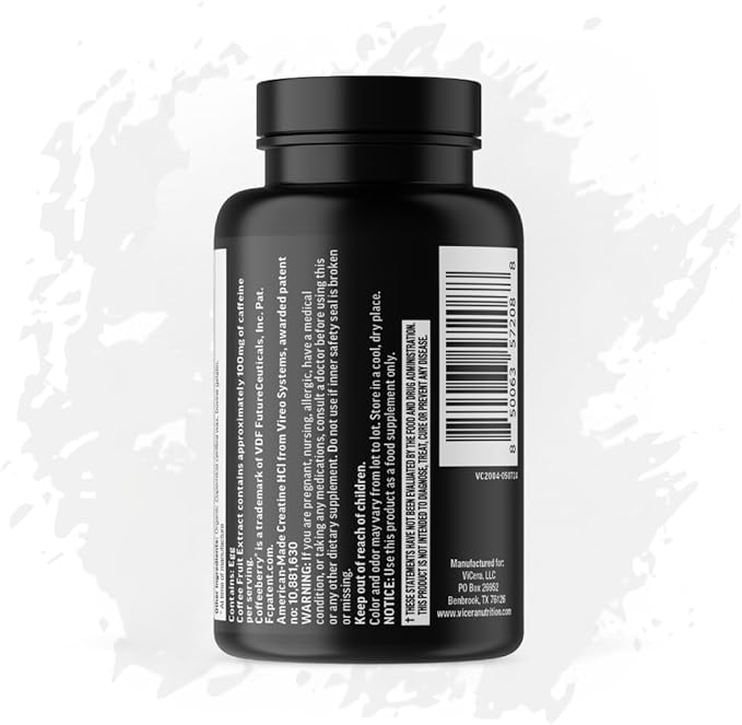 Creatine x Collagen x Caffeine Capsules HCl Creatine Workout Supplement with 100 mg Plant Based Caffeine from Coffee Berry Gluten Free Non GMO 90 Capsules