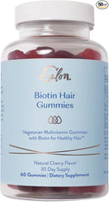 eSalon Biotin Hair Gummies Multivitamin Cherry Flavor 60 Count 30 Day Supply