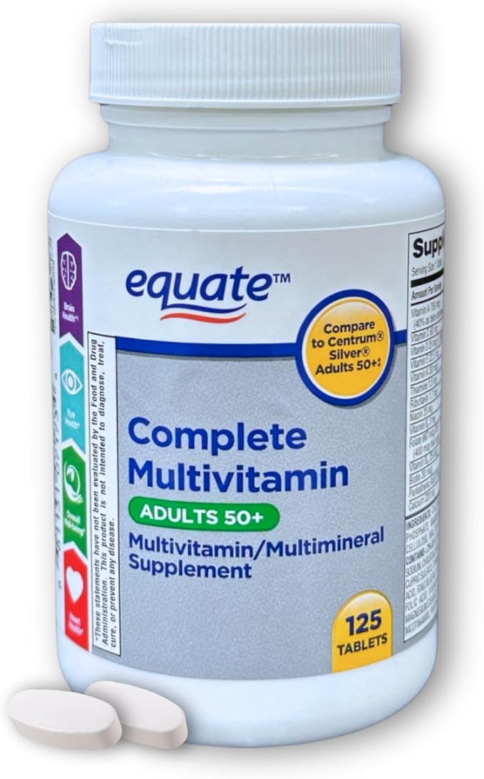 Multivitamin Multimineral Tablets for Adults 50+ 220 Count (Pack of 1)