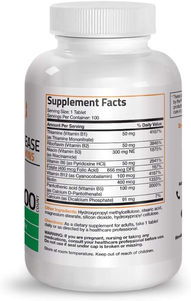 Bronson Probiotic 50 Billion CFU + Prebiotic with Apple Polyphenols &amp Pineapple Fruit Extract + Vitamin B Complex Sustained Release