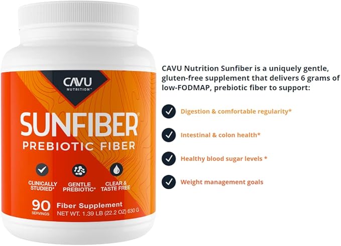 Gentle Prebiotic Fiber Supplement | Promotes Comfortable Digestion &amp Regularity* | Intestinal &amp Colon Health* (90 Servings)