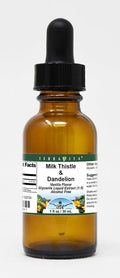 Milk Thistle &amp Dandelion Glycerite Liquid Extract (1:5) - Vanilla Flavored (1 oz ZIN: 522724)