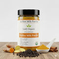Golden Milk Supplement Powder -Turmeric Curcumin Ceylon CinnamonGingerCoconut Milk Powder with Mushroom Powder Blend &amp Black Pepper - 10.5 Oz (75-Day Supply)