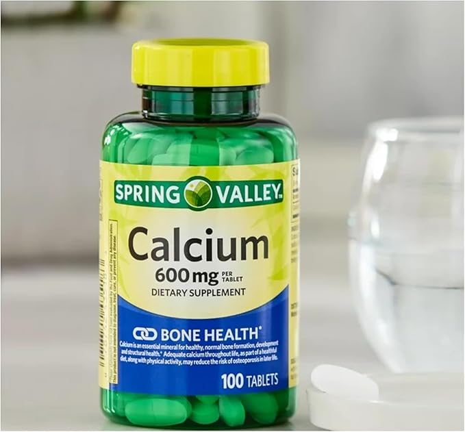 Calcium 600 mg 100 Tablets Dietary Supplement Bone Health Calcium (Pack of 3)