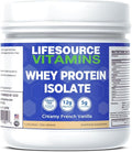 LifeSource Vitamins 1.1 lb Grass Fed Whey Protein Isolate - Creamy French Vanilla w/Stevia