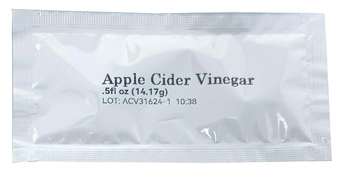 Apple Cider Vinegar Packets – ACV Individual Packets Single Serve Apple Cider Vinegar Individual Packets 75 Pack Morning Drink Packets of ACV with the Mother (0.5 Ounce or 1 TBSP Per Packet)
