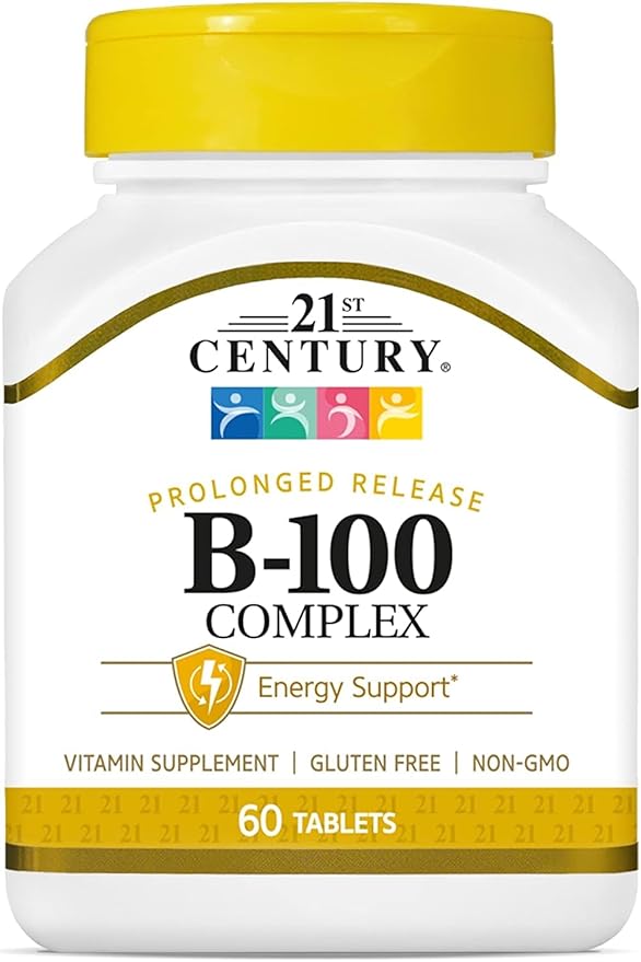 21st Century Complex B-100 Prolonged Release - 60 Caplets Pack of 3