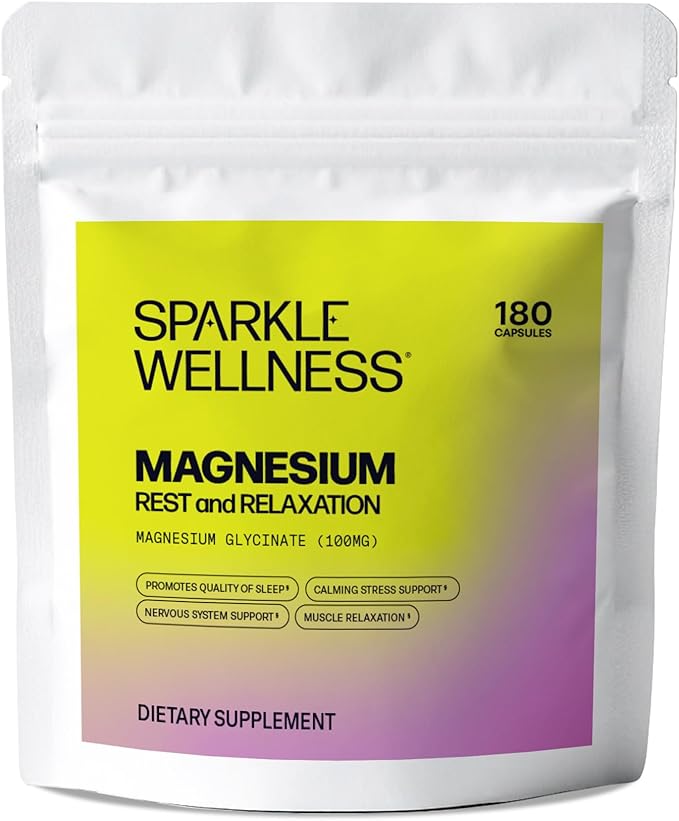 Sparkle Wellness Magnesium Glycinate (Capsules) [180-serves]
