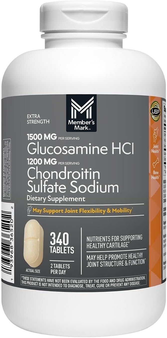 Members Mark Triple Strength Glucosamine Chondroitin (340 Count) (2 Pack)
