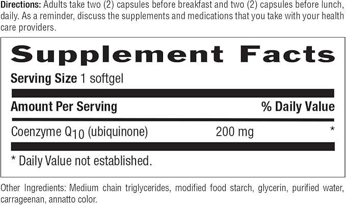 Country Life Simply CoQ10 200mg – Supports Heart Function &amp Cellular Energy Vegan Softgels Certified Gluten-Free Non-GMO 60 ct – Cardiovascular Health Supplement
