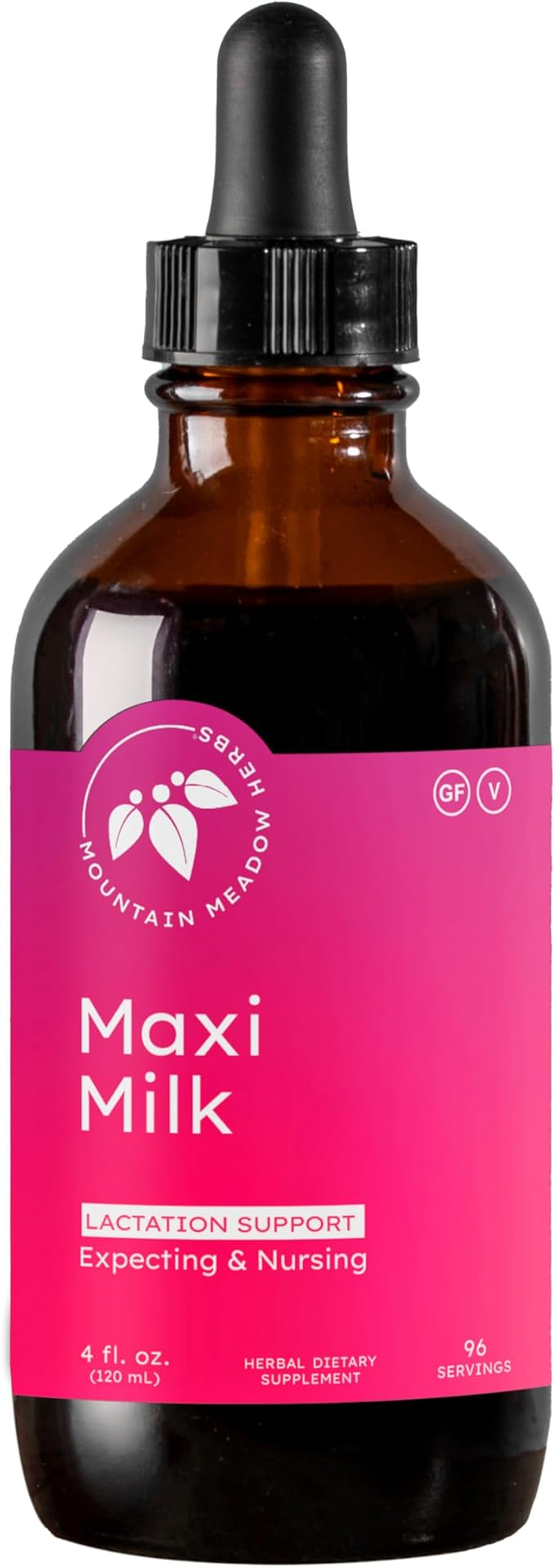 Mountain Meadow Herbs Maxi-Milk- Natural Liquid Lactation Support to Increase Breast Milk Production Quickly &amp Effectively for Breastfeeding Moms - 4 oz