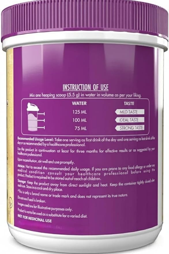 Skin Glow-n-Shine Collagen Powder 200g | Hydrolysed Collagen for Women and Men with Hyaluronic Acid Biotin and Vitamin C for Healthy Skin Hair and Nails - (Jaljeera 200gm)