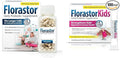 Florastor Family Probiotic Bundle - 100 ct. Probiotic for Digestive &amp Immune Health for Men &amp Women + 20 ct. Kids Daily Probiotic Unflavored Powder Sticks - Boost Good Bacteria &amp Flush Ou