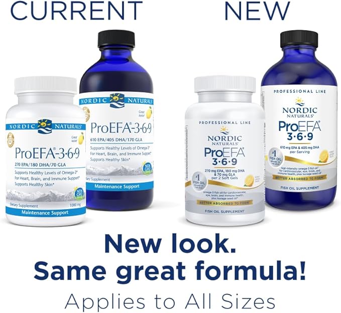 Nordic Naturals ProEFA 3-6-9 Lemon Flavor - 90 Soft Gels - 565 mg Omega-3 - EPA &amp DHA with Added GLA - Healthy Skin Cognition &amp Positive Mood - Non-GMO - 45 Servings